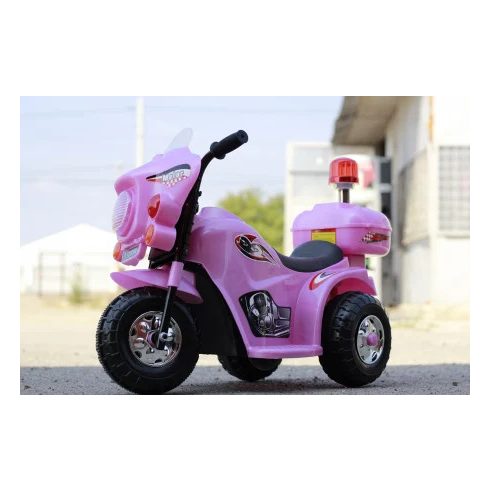Mini elektromos kismotor BJQ991 3 kerékkel - Rózsaszín