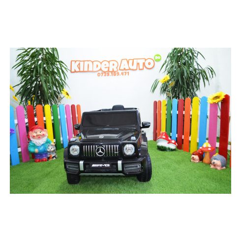 Mercedes G63 AMG, 60W 12V elektromos kisautó - Fekete