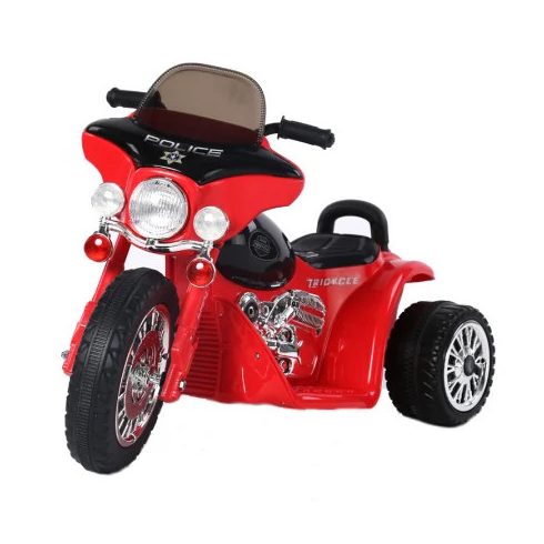 Mini elektromos rendőr kismotor 3 kerékkel JT568 35W - Piros