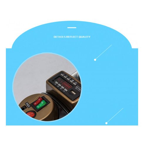 Elektromos kisvonat SX1919, 12V, 180W (3 személyes) - Fekete