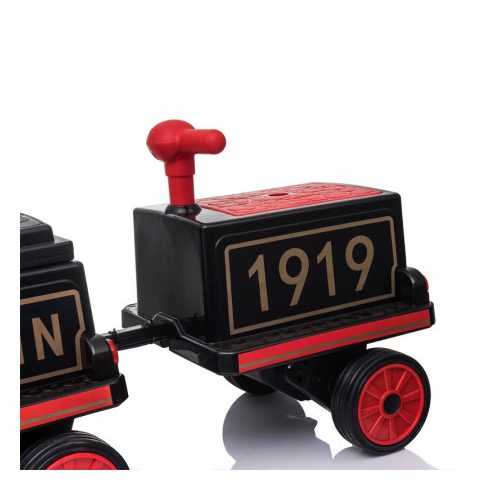 Elektromos kisvonat SX1919, 12V, 180W (3 személyes) - Fekete