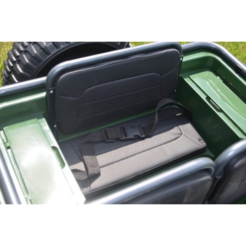 Katonai elektromos kisautó off-road 4x4, 12V, 180W - Zöld