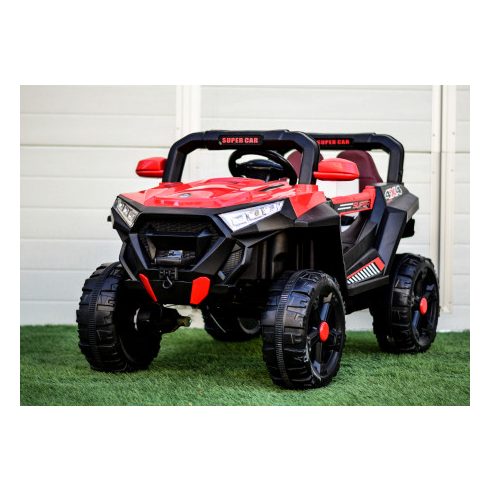 SuperCar100W, 12V elektromos kisautó - Piros