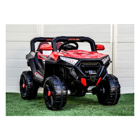 SuperCar100W, 12V elektromos kisautó - Piros