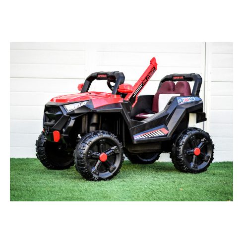 SuperCar100W, 12V elektromos kisautó - Piros