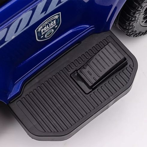 Rendőr elektromos kisautó 30W 6V, megafonnal és zenelejátszóval - Fekete