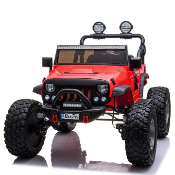   Monster Truck SX1719, 4x4, 180W, 12V elektromos kisautó - Piros
