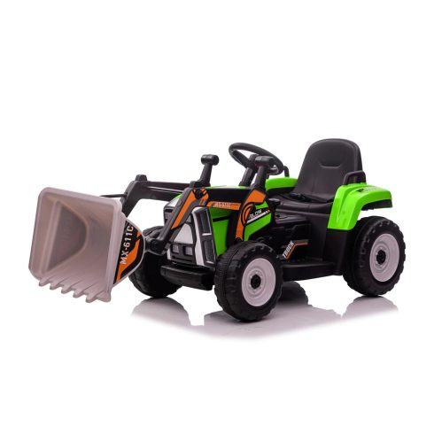 Farm traktor - 60W - 12V - 4,5Ah - elektromos kotrógép - Zöld
