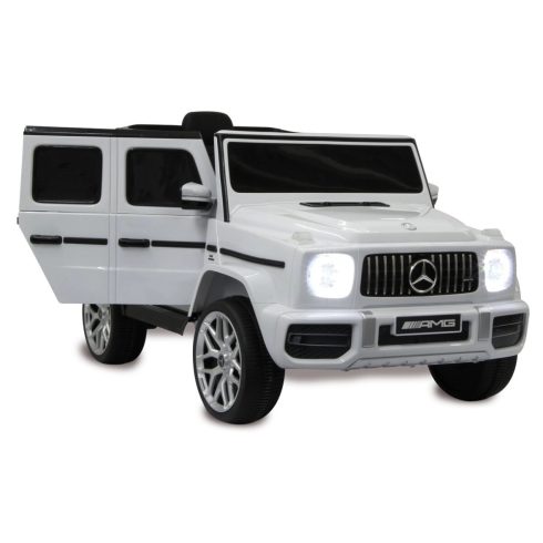 Mercedes G63 AMG, 60W 12V elektromos kisautó - Fehér