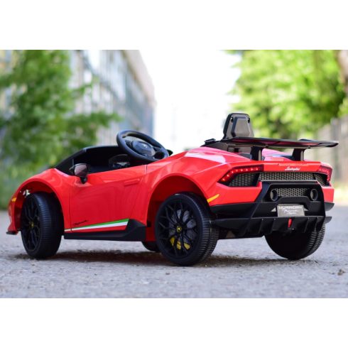 Lamborghini Huracan, 4x4, 120W, 12V elektromos kiasutó - Piros