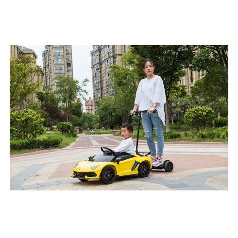 Lamborghini Huracan, 4x4, 120W, 12V elektromos kisautó - Sárga