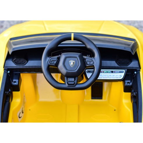 Lamborghini Huracan, 4x4, 120W, 12V elektromos kisautó - Sárga