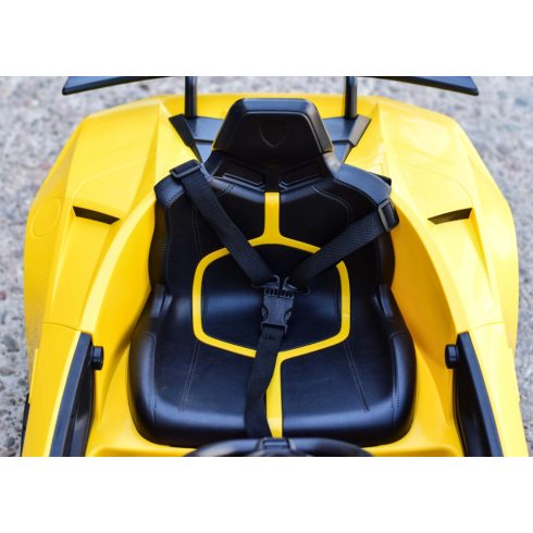 Lamborghini Huracan, 4x4, 120W, 12V elektromos kisautó - Sárga