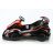 Racing Kart 90W, 12V-7Ah elektromos kisautó - Fekete/Piros