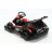 Racing Kart 90W, 12V-7Ah elektromos kisautó - Fekete/Piros