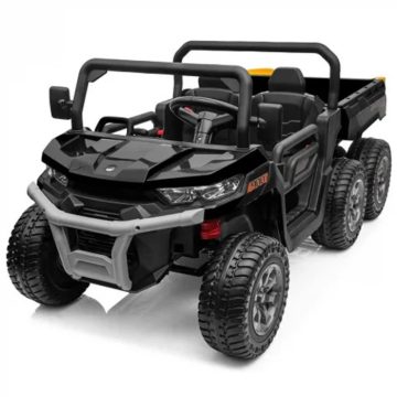   UTV elektromos billenő platós kistraktor 180W, 12V - Fekete
