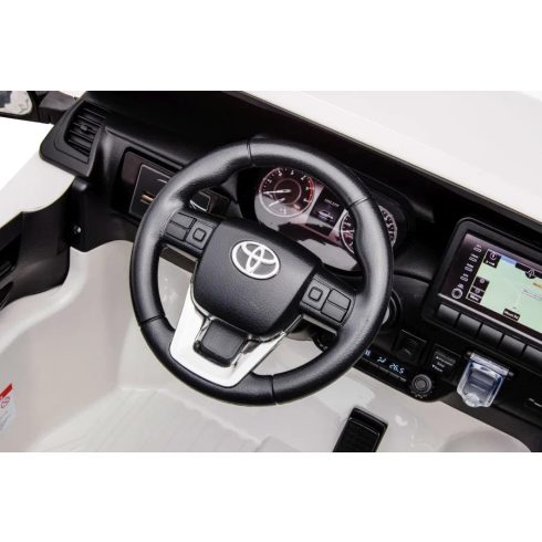Toyota Hilux 2020 - 4x4 180W 12V 14Ah - elektromos kisautó - Fehér