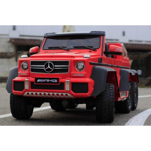 Mercedes G63  6x6, 270W - Elektromos kisautó - Piros