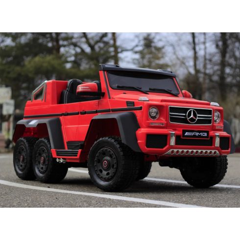 Mercedes G63  6x6, 270W - Elektromos kisautó - Piros