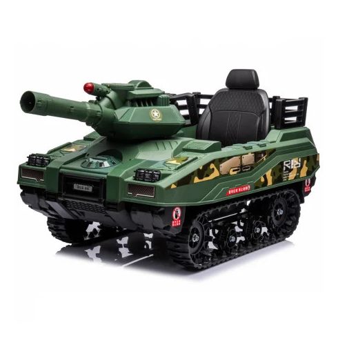 Elektromos Tank - 240W, 24V - 12AH - elektromos kisautó - Zöld