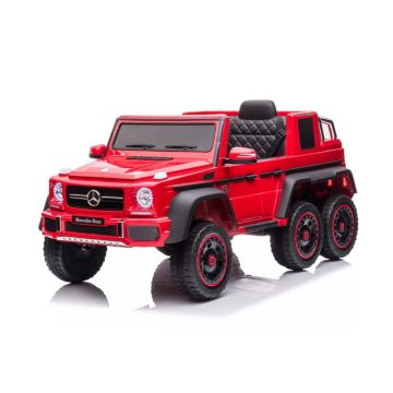   Mercedes G63  6x6, 400W - 24V - 7AH - Elektromos kisautó - Piros