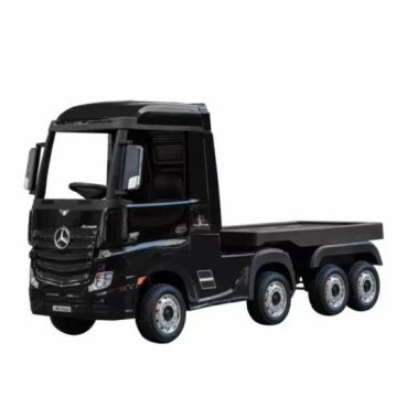   Mercedes ACTROS platóval - 180W, 12V - 9AH - elektromos kisautó  - Fekete