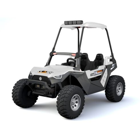 UTV Buggy XXL elektromos kisautó, tetővel 4x4, 400W, 24V/14Ah – Fehér