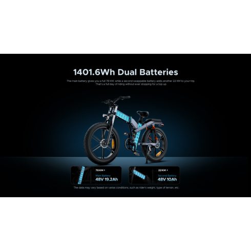 ENGWE X26 elektromos kerékpár 1200W | 48V | 19,2ah | 25km/h 