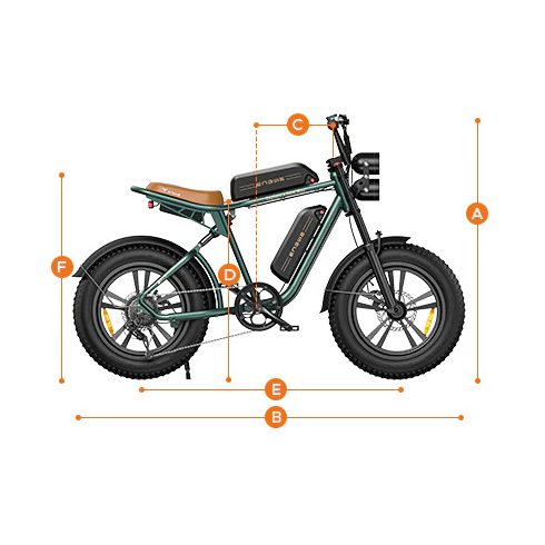 DUAL ENGWE M20 elektromos kerékpár 1000W | 48V | 26ah | 25km/h 
