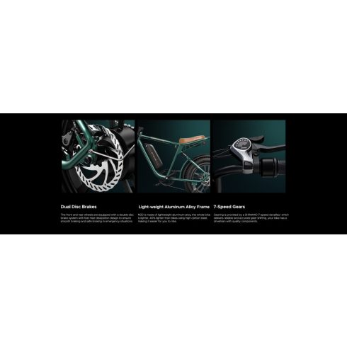 DUAL ENGWE M20 elektromos kerékpár 1000W | 48V | 26ah | 25km/h 