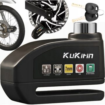 Kukirin kulcsos, riasztós tárcsafékzár