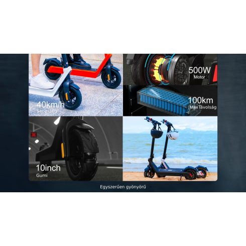 KIXIN X9 Plus elektromos roller - 500W | 40km/h | 15.6ah | 36V | 65-100km