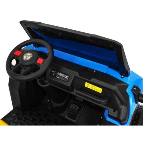 Farmer Truck elektromos billenő platós kisautó, 2 személyes, 4x4, 140W, 2x12V/7Ah - Kék