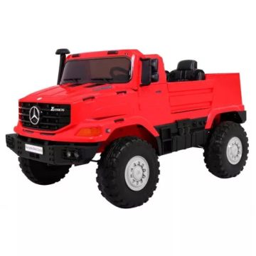   Mercedes Benz Zetros Elektromos Kisautó, 2 személyes, 120W, 12V/10Ah - Piros