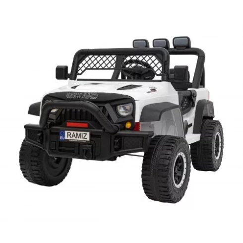 Off-Road Geoland Power terepjáró 2 személyes, 400w, 24V/7ah elektromos kisautó - Fehér