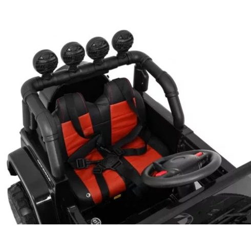 4WD elektromos terepjáró, 4x4, 4x45W, 12V/10Ah - Fekete