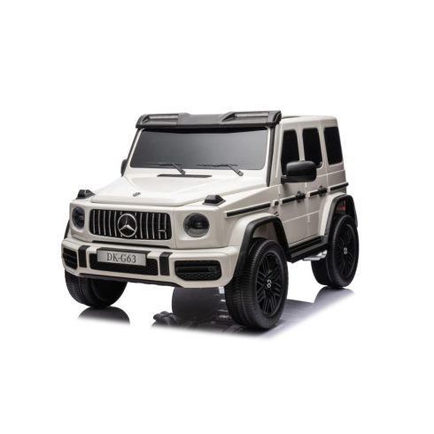 Mercedes Benz G63 AMG XXL elektromos kisautó, 4x4 hajtású, 800W,  24V/7Ah - Fehér