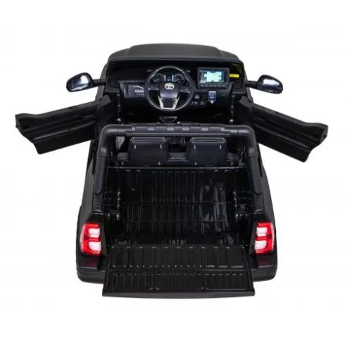 Toyota Hilux 2020 - 4x4 180W 12V 14Ah - elektromos kisautó- Fekete