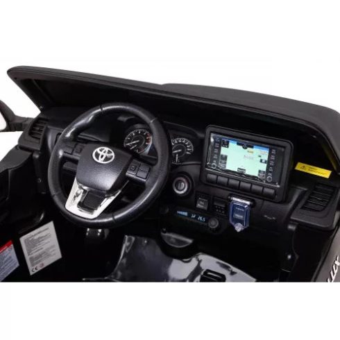 Toyota Hilux 2020 - 4x4 180W 12V 14Ah - elektromos kisautó- Fekete