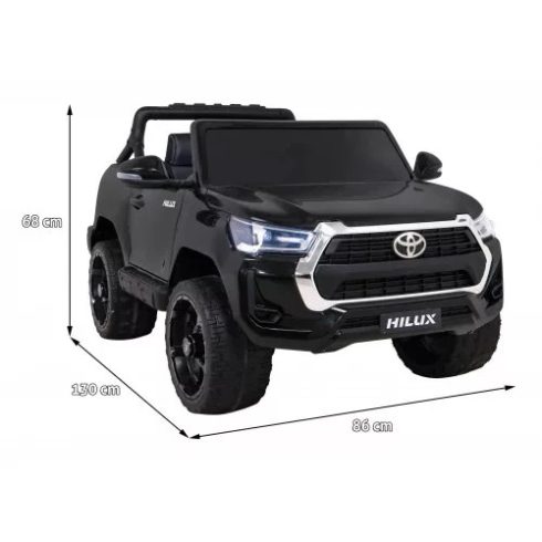Toyota Hilux 2020 - 4x4 180W 12V 14Ah - elektromos kisautó- Fekete
