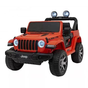   Jeep Wrangler Rubicon elektromos terepjáró, 4x4, 4x45W, 12V/10Ah - Piros
