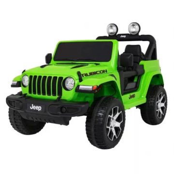  Jeep Wrangler Rubicon elektromos terepjáró, 4x4, 4x45W, 12V/10Ah - Zöld 