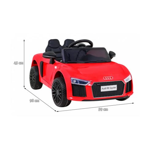 AUDI R8 elektromos kisautó, 70W, 12V/9Ah – Piros