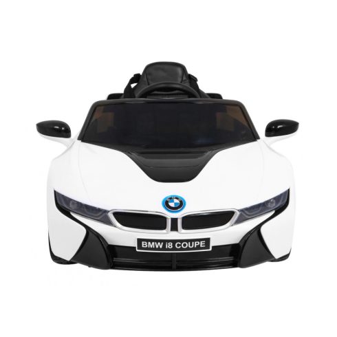 BMW i8 70W, 12V/4,4Ah elektromos kisautó – Fehér 