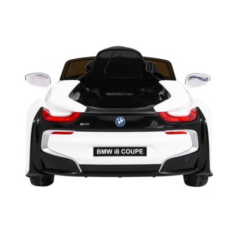 BMW i8 70W, 12V/4,4Ah elektromos kisautó – Fehér 