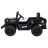   Retro Katonai Elektromos Kisautó, 4x4, 140W, 12V/7Ah - Fekete