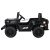 Retro Katonai Elektromos Kisautó, 4x4, 140W, 12V/7Ah - Fekete