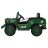   Retro Katonai Elektromos Kisautó, 4x4, 140W, 12V/7Ah - Zöld