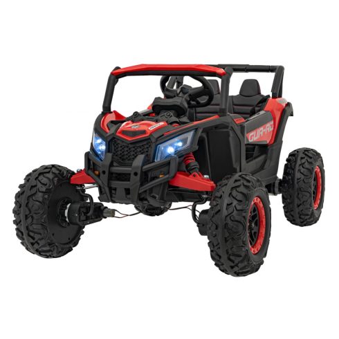 Buggy ATV Defend elektromos terepjáró, 4x4, 140W, 12V/10Ah - Piros