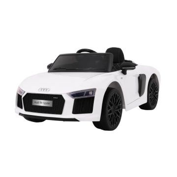 AUDI R8 Spyder elektromos kisautó, 90W, 12V/14Ah – Fehér